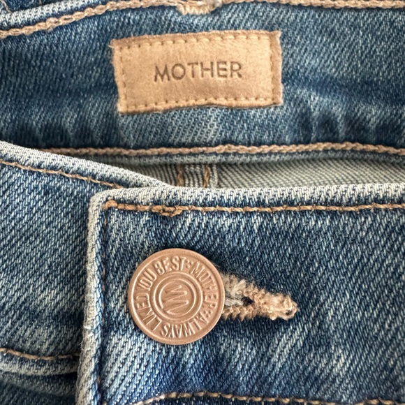 Anthropologie Mother The Patch Pocket Weekender Jeans Poppin Wheelies Size 29 - Picture 7 of 12